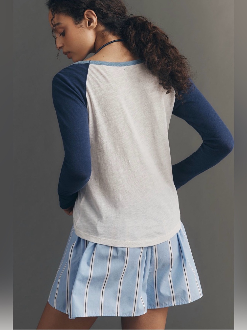 Anthropologie Pilcro Heritage Ringer Long-Sleeve Tee - Picture 4 of 14